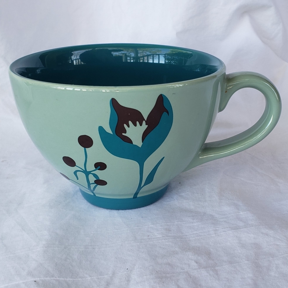 Starbucks 2006 Teal Brown Mug